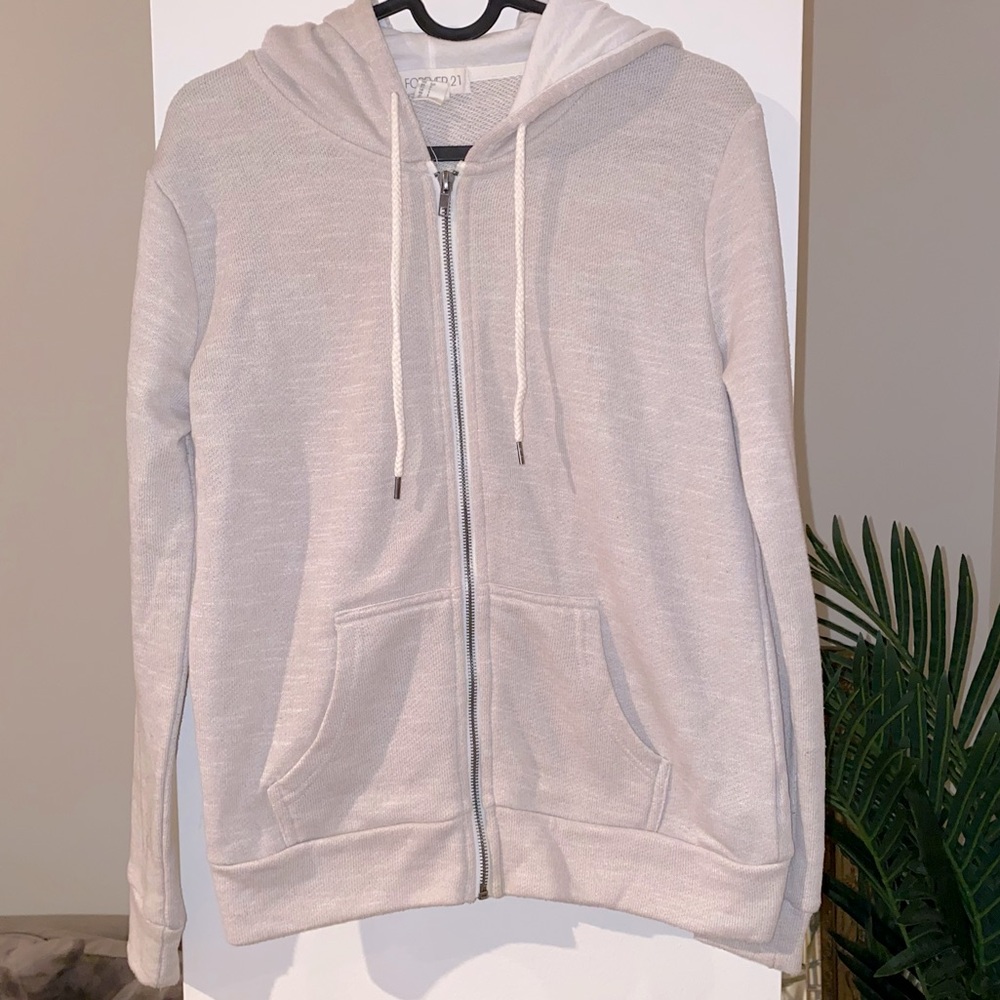 5 FOR $25! 
FOREVER 21 cream colored hoodie!